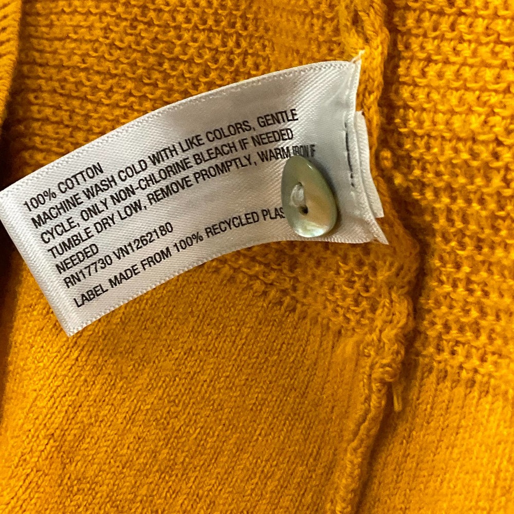 A New Day Women’s Gold Button Down Cardigan Sweater Size XS - Picture 4 of 4